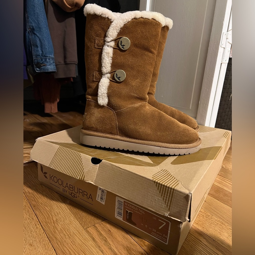 One time used kookaburra by uggs. The most comfortable high boots for the winter